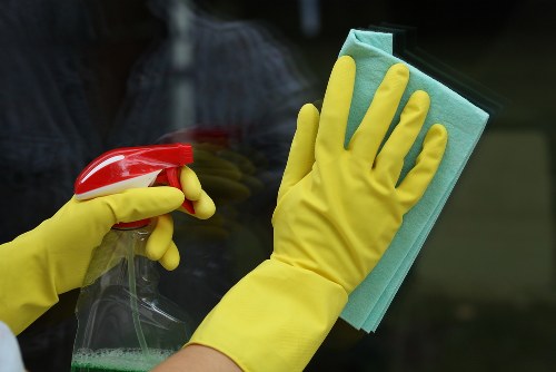 Kensington carpet cleaners sorting recyclable materials before collection