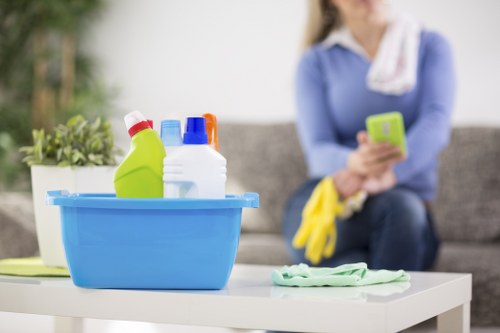 Professional hot water extraction on carpet fibres