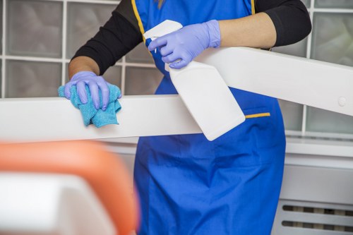 Kensington carpet cleaners completing a final carpet care treatment